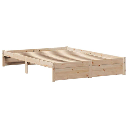 Bed Frame without Mattress 160x200 cm Solid Wood Pine