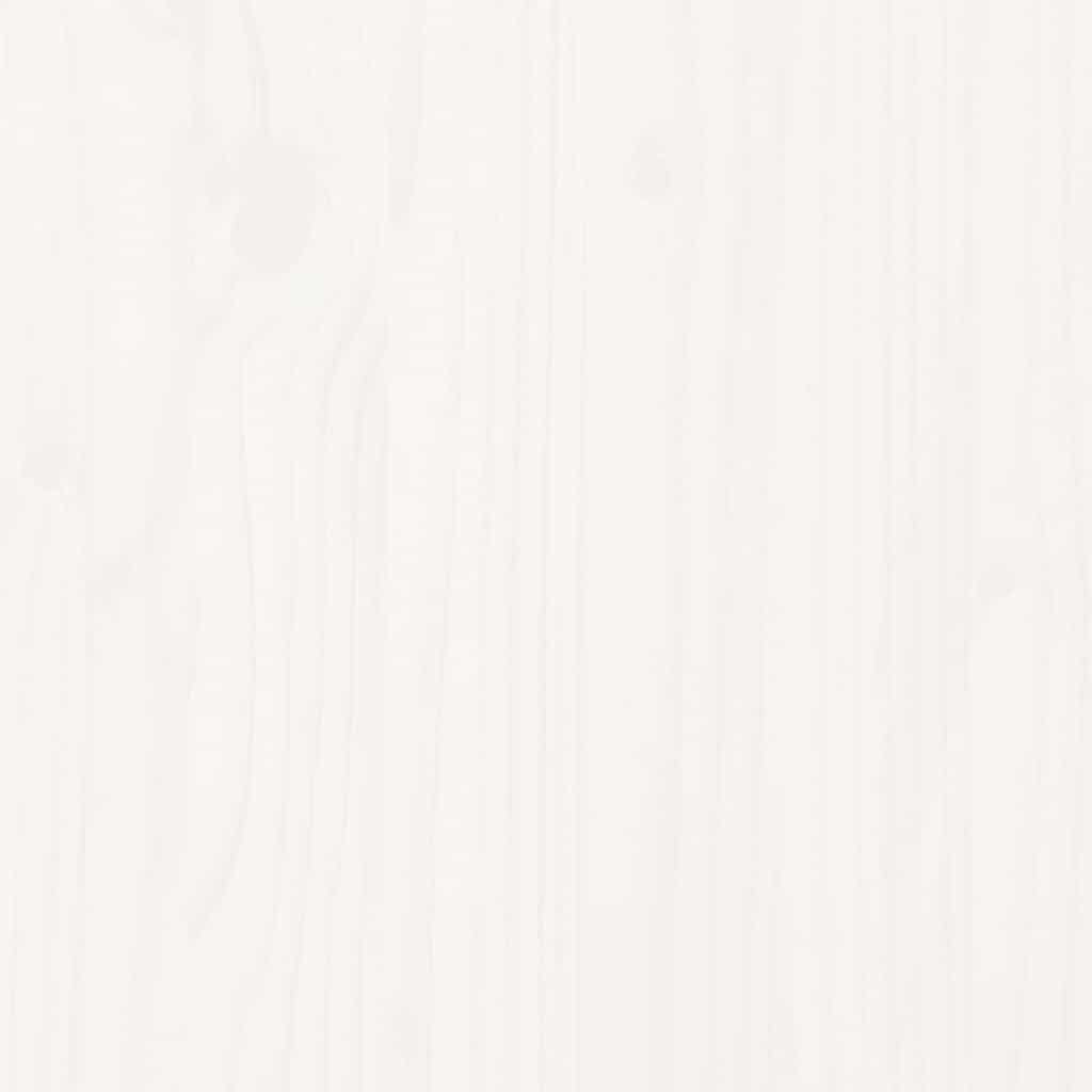 Bed Frame without Mattress White 90x200 cm Solid Wood Pine