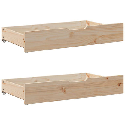 Bed Frame without Mattress 100x200 cm Solid Wood Pine