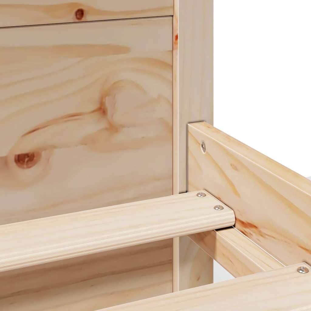 Bed Frame without Mattress 100x200 cm Solid Wood Pine