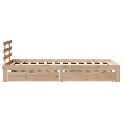 Bed Frame with Drawers without Mattress 90x190 cm Single