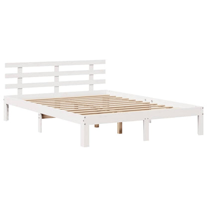 Bed Frame with Drawers without Mattress White 160x200 cm
