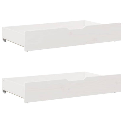 Kids Bed Frame with Drawers without Mattress 90x200 cm Solid Wood