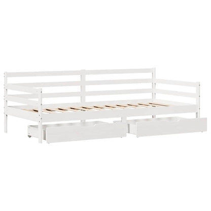 Daybed with Drawers without Mattress 80x200 cm Solid Wood