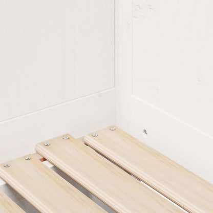 Daybed with Trundle and Drawers without Mattress White 90x190 cm Single