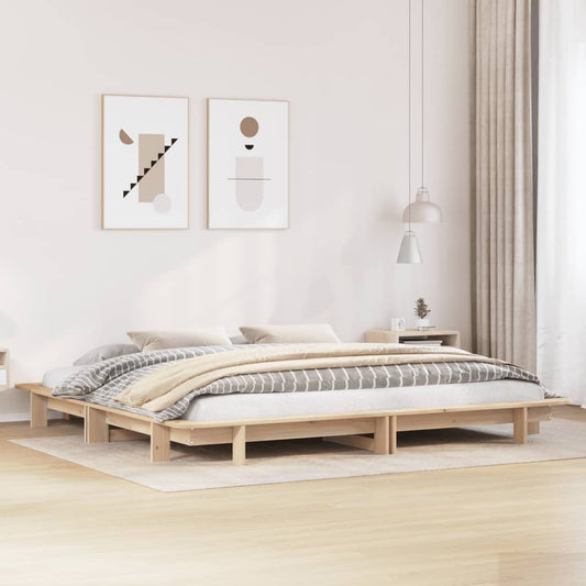 Bed Frame without Mattress 180x200 cm Super King Solid Wood Pine