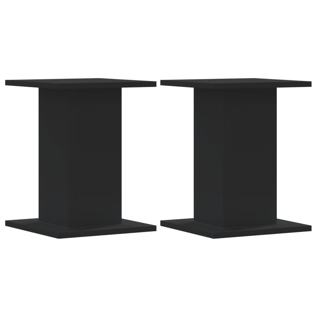 Speaker Stands 2 pcs Black 30x30x40 cm Engineered Wood