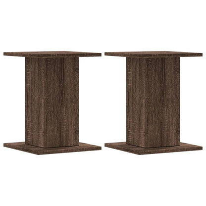 Speaker Stands 2 pcs Brown Oak 30x30x40 cm Engineered Wood