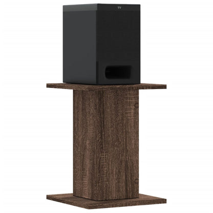 Speaker Stands 2 pcs Brown Oak 30x30x40 cm Engineered Wood