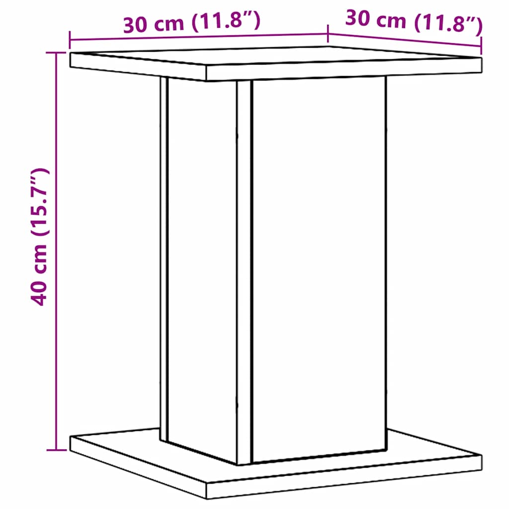 Speaker Stands 2 pcs Artisian Oak 30x30x40 cm Engineered Wood
