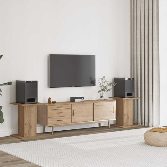 Speaker Stands 2 pcs Artisian Oak 30x30x40 cm Engineered Wood