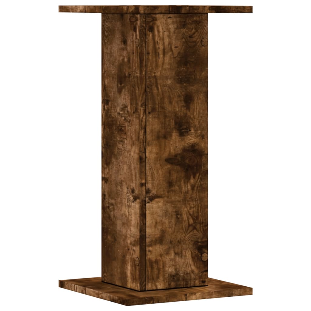 Speaker Stands 2 pcs Smoked Oak 30x30x60 cm Engineered Wood