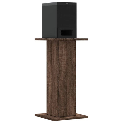 Speaker Stands 2 pcs Brown Oak 30x30x60 cm Engineered Wood