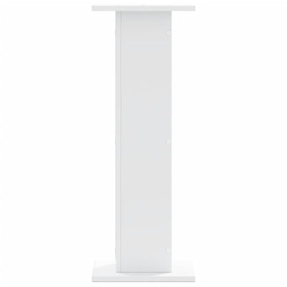 Speaker Stands 2 pcs White 30x30x80 cm Engineered Wood