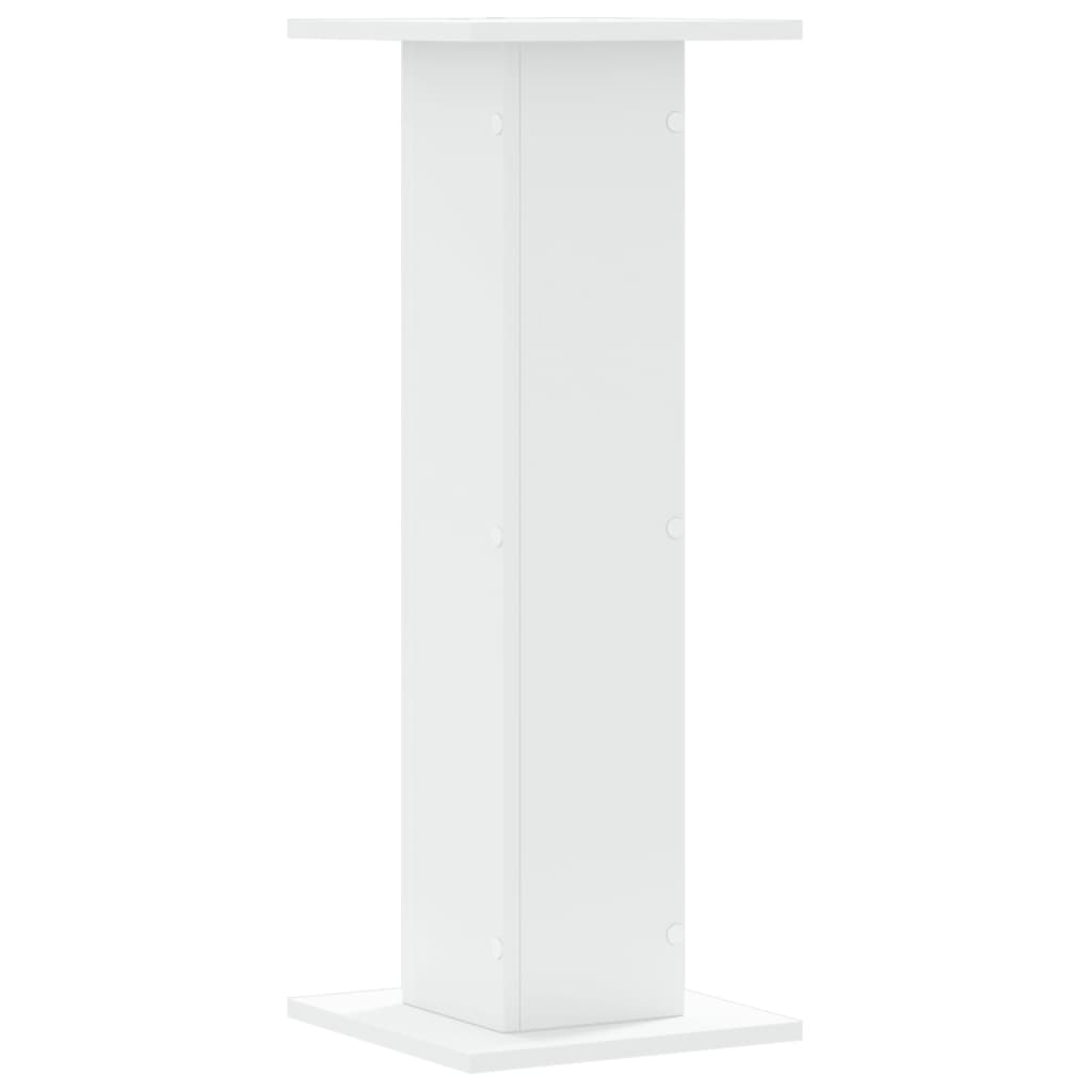Speaker Stands 2 pcs White 30x30x80 cm Engineered Wood