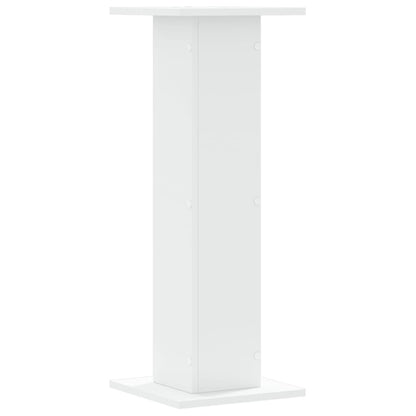 Speaker Stands 2 pcs White 30x30x80 cm Engineered Wood