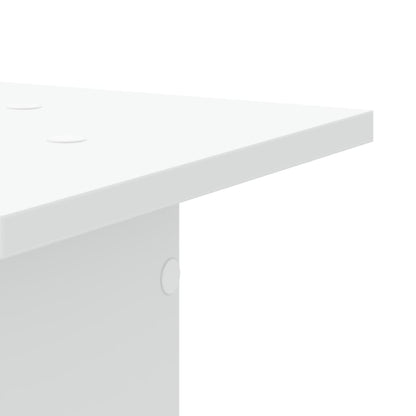 Speaker Stands 2 pcs White 30x30x80 cm Engineered Wood