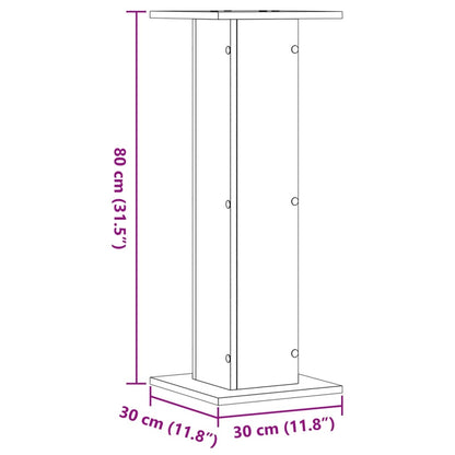 Speaker Stands 2 pcs Grey Sonoma 30x30x80 cm Engineered Wood