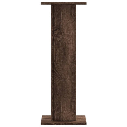 Speaker Stands 2 pcs Brown Oak 30x30x80 cm Engineered Wood