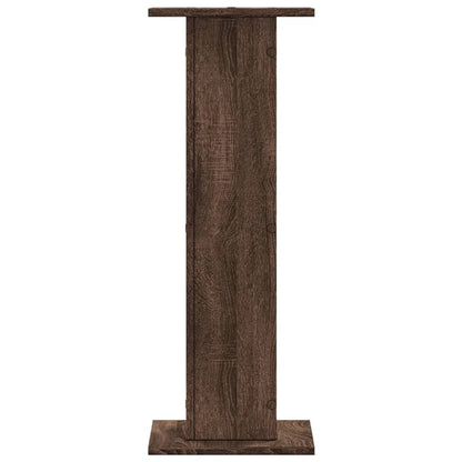 Speaker Stands 2 pcs Brown Oak 30x30x80 cm Engineered Wood