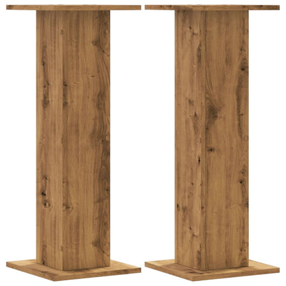 Speaker Stands 2 pcs Artisian Oak 30x30x80 cm Engineered Wood