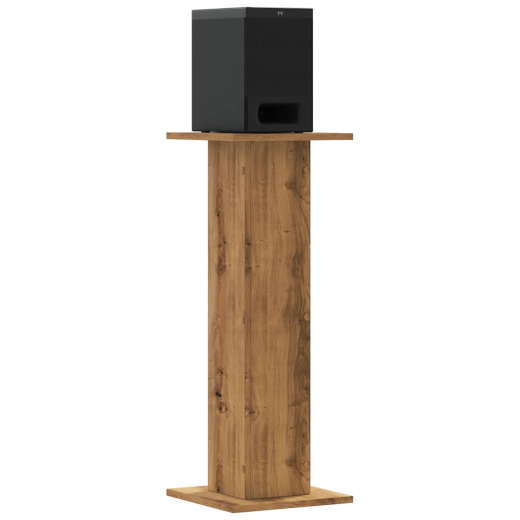 Speaker Stands 2 pcs Artisian Oak 30x30x80 cm Engineered Wood