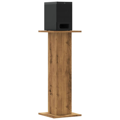 Speaker Stands 2 pcs Artisian Oak 30x30x80 cm Engineered Wood