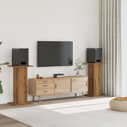 Speaker Stands 2 pcs Artisian Oak 30x30x80 cm Engineered Wood