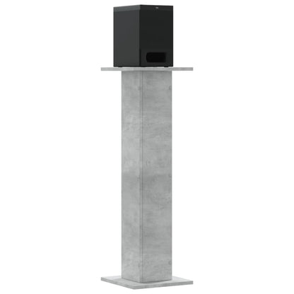 Speaker Stands 2 pcs Concrete Grey 30x30x95 cm Engineered Wood