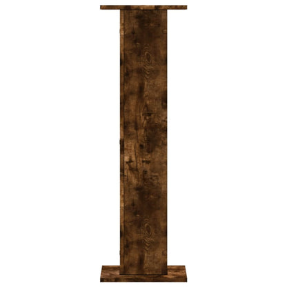 Speaker Stands 2 pcs Smoked Oak 30x30x95 cm Engineered Wood