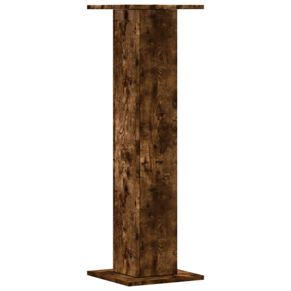 Speaker Stands 2 pcs Smoked Oak 30x30x95 cm Engineered Wood