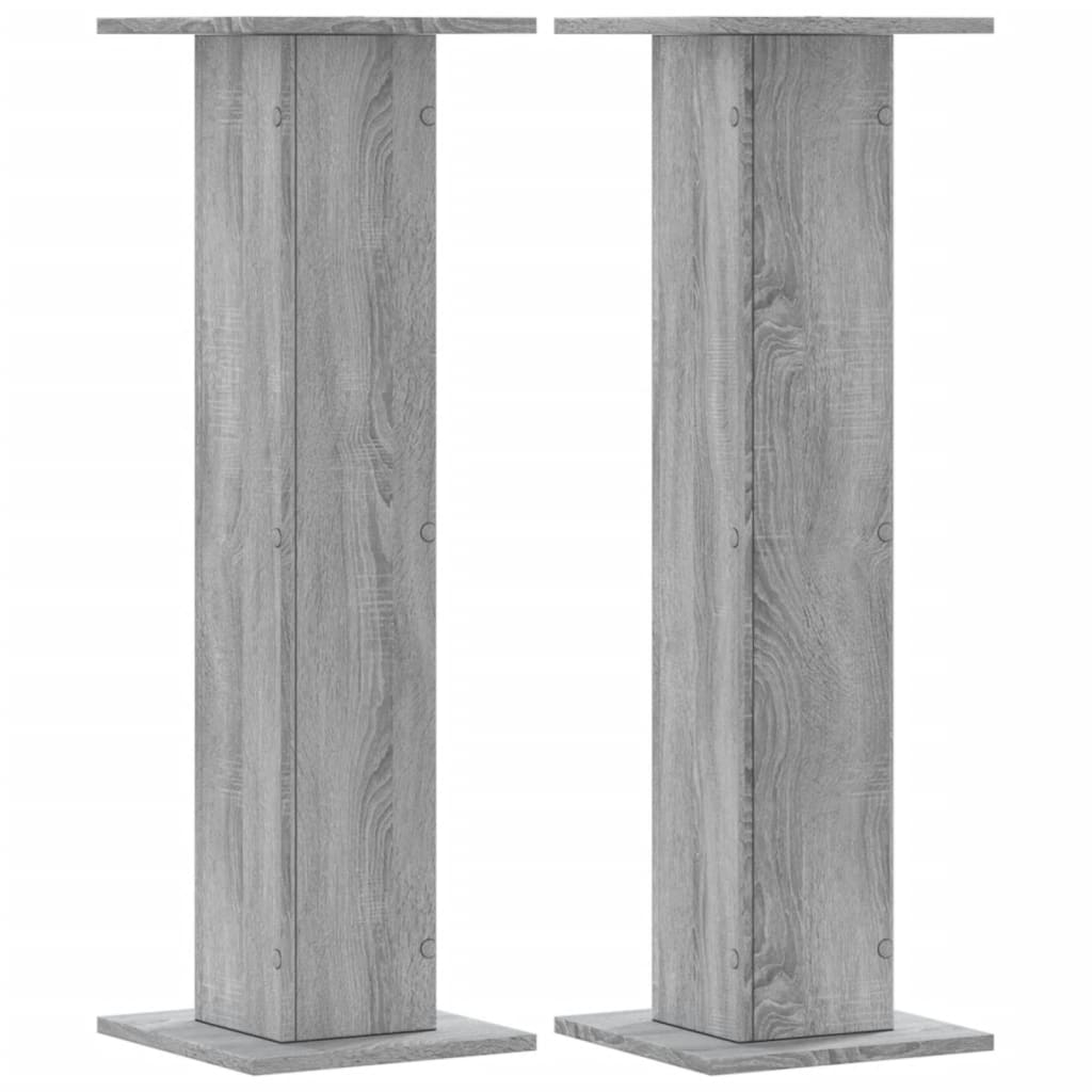 Speaker Stands 2 pcs Grey Sonoma 30x30x95 cm Engineered Wood
