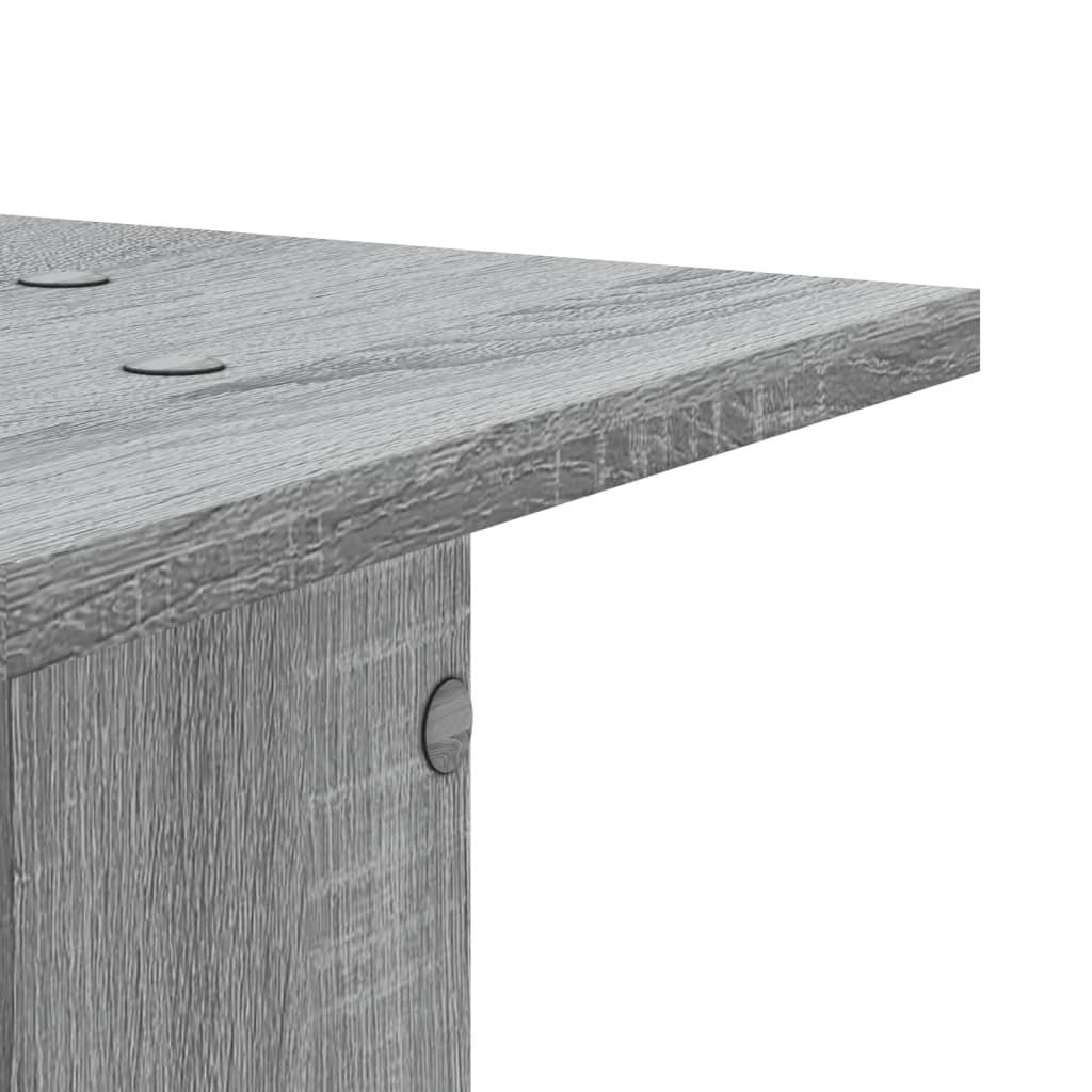 Speaker Stands 2 pcs Grey Sonoma 30x30x95 cm Engineered Wood