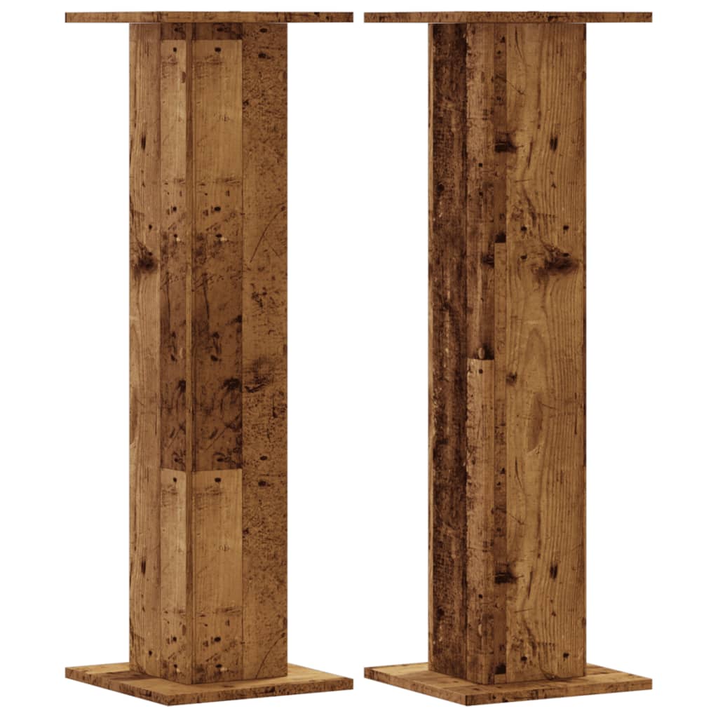 Speaker Stands 2 pcs Old Wood 30x30x95 cm Engineered Wood