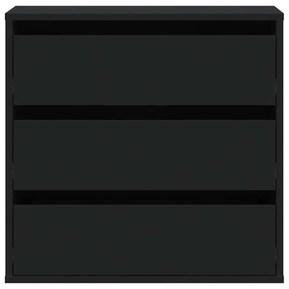 Corner Chest of Drawers Black 60x41x58 cm Engineered Wood
