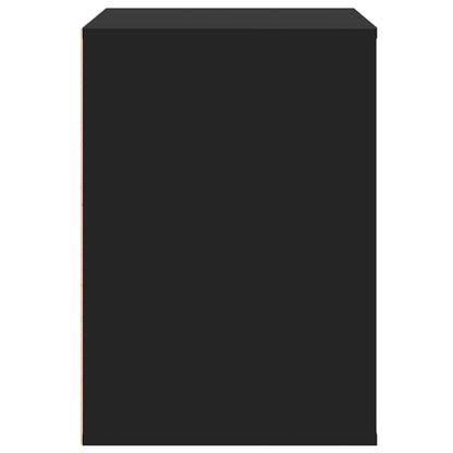 Corner Chest of Drawers Black 80x41x58 cm Engineered Wood