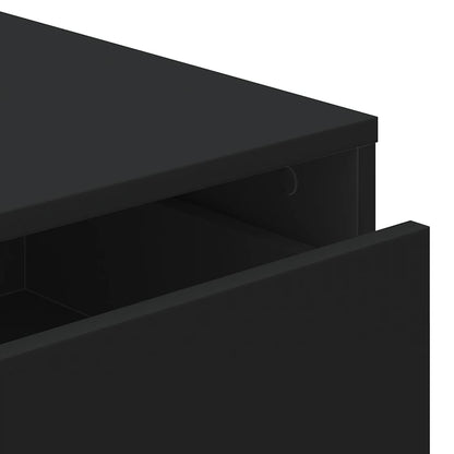 Corner Chest of Drawers Black 80x41x58 cm Engineered Wood