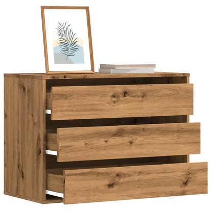 Corner Chest of Drawers Artisian Oak 80x41x58 cm Engineered Wood