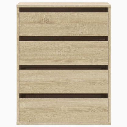Corner Chest of Drawers Sonoma Oak 60x41x76 cm Engineered Wood
