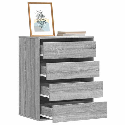 Corner Chest of Drawers Grey Sonoma 60x41x76 cm Engineered Wood