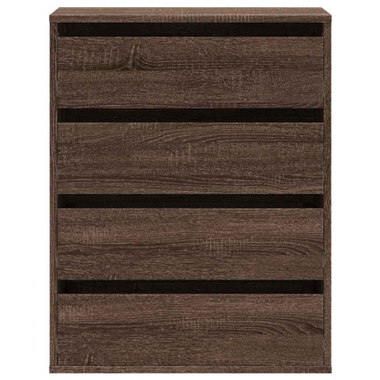 Corner Chest of Drawers Brown Oak 60x41x76 cm Engineered Wood