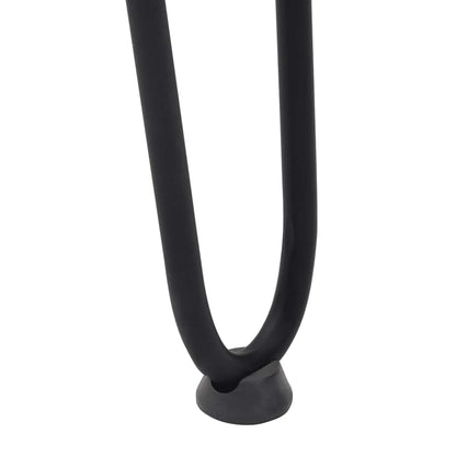 hairpin legs for console tables for Console Table 4 pcs Black 72 cm Solid Steel