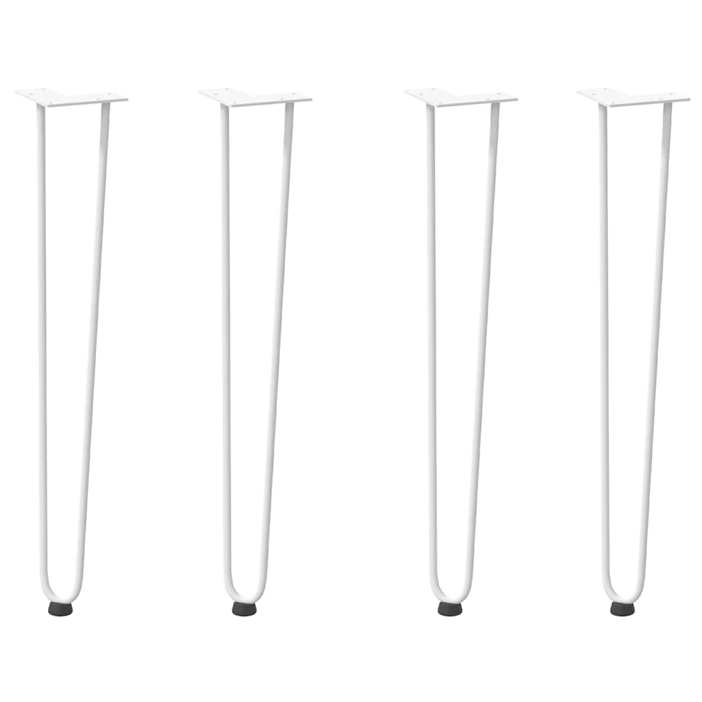 hairpin legs for console tables for Console Table 4 pcs White 72 cm Solid Steel
