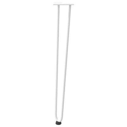 hairpin legs for console tables for Console Table 4 pcs White 72 cm Solid Steel