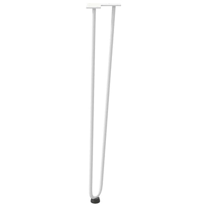 hairpin legs for console tables for Console Table 4 pcs White 72 cm Solid Steel
