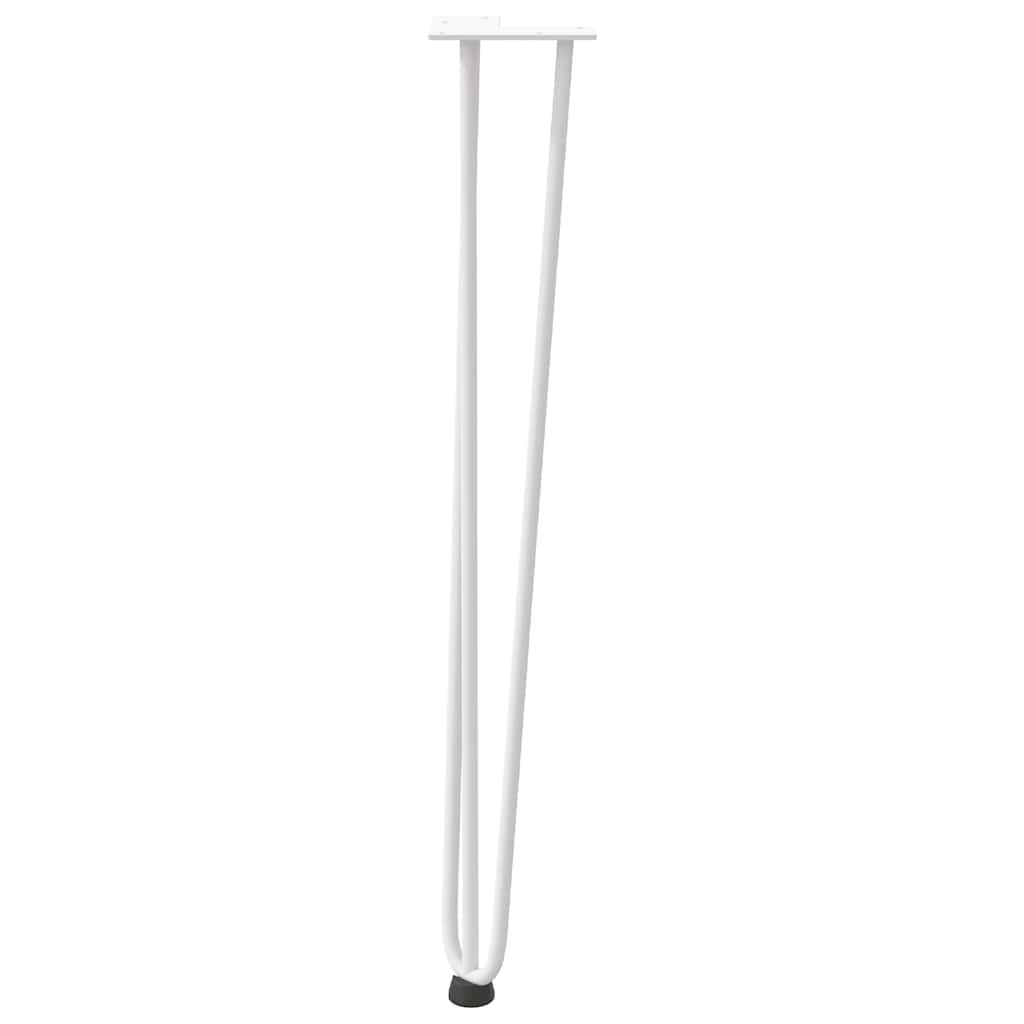 hairpin legs for console tables for Console Table 4 pcs White 72 cm Solid Steel