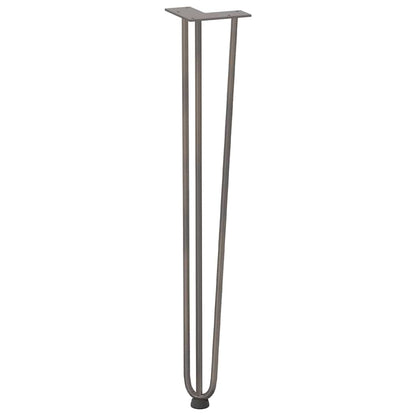 hairpin legs for console tables for Console Table 4 pcs Natural Steel 72 cm Solid Steel