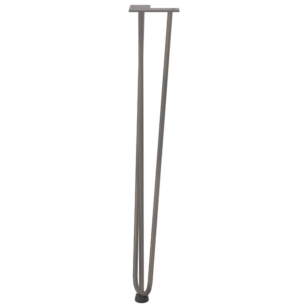 hairpin legs for console tables for Console Table 4 pcs Natural Steel 72 cm Solid Steel