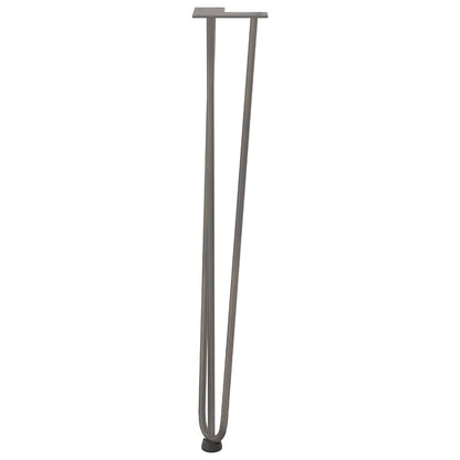 hairpin legs for console tables for Console Table 4 pcs Natural Steel 72 cm Solid Steel