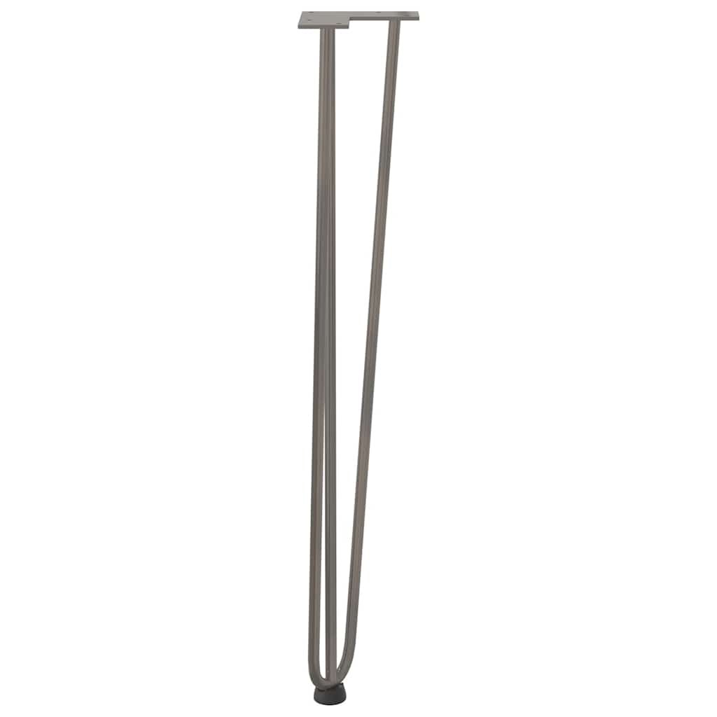 hairpin legs for console tables for Console Table 4 pcs Natural Steel 72 cm Solid Steel